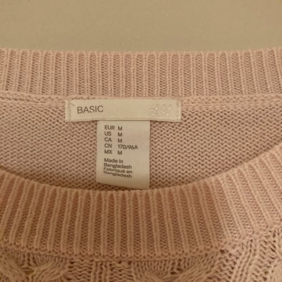 Pale Pink H&M Sweater - Picture 3 of 4